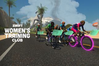 Zwift's Women's Training Club riding together