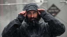 Fjallraven GORE-TEX jacket in use