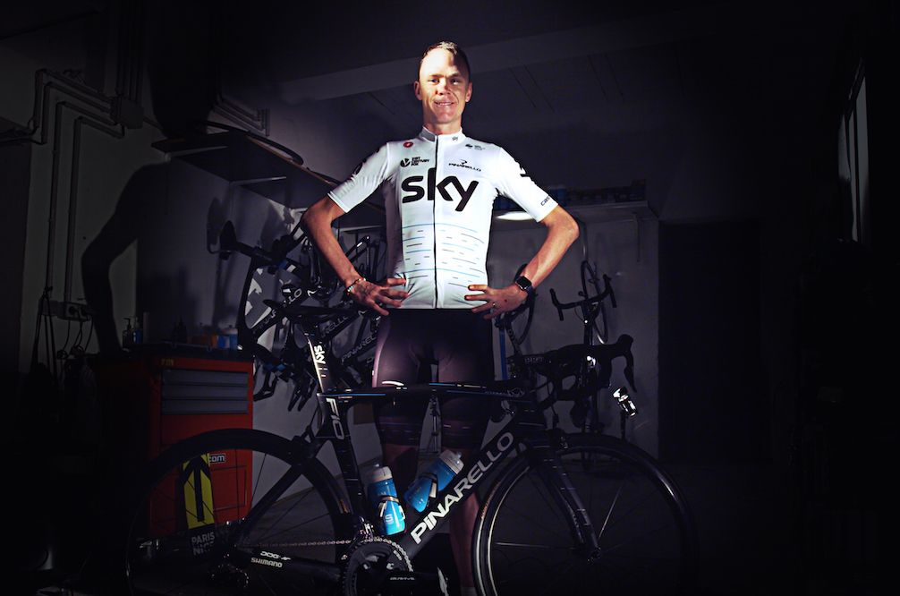 Chris Froome in 2017 Team Sky Tour de France Special Edition kit