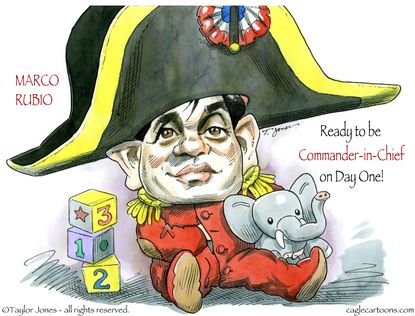 Political Cartoon U.S. Marco Rubio 2016
