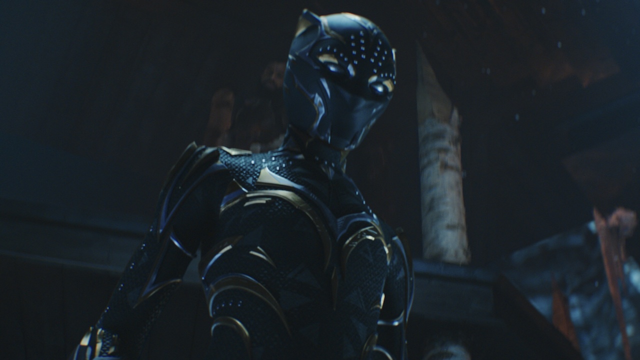 Shuri in Black Panther costume in Wakanda Forever