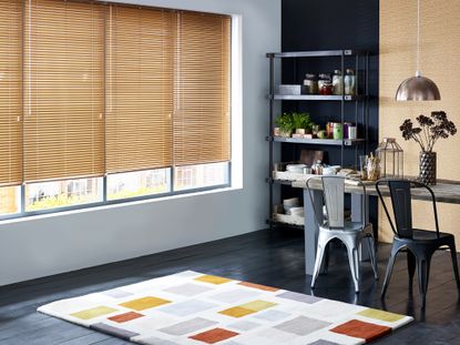 Blinds in dining area by Blinds2Go