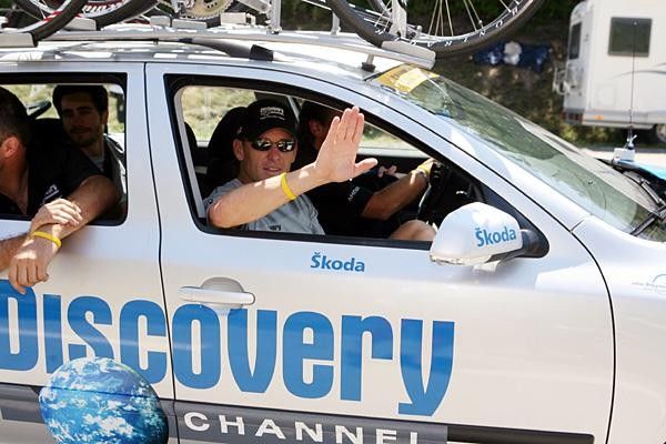 Lance Armstrong was at the Tour today again