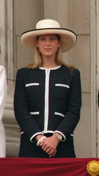 Lady Gabriella Windsorn Daughter Of Princess Michael Of Kentm Watches Trooping The Colour Procession From Buckingham Palace in 1997