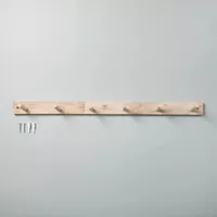 Wood six peg wall hook from Target