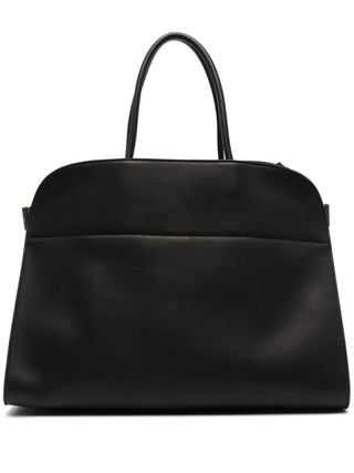 Browns The Row Black Margaux 17 Leather Tote Bag