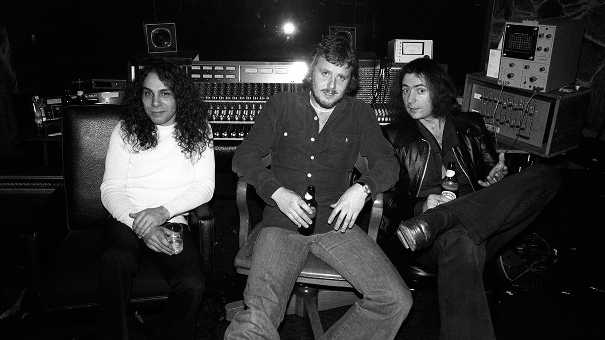  Ronnie Dio, Martin Birch &amp; Ritchie Blackmore at the Record Plant