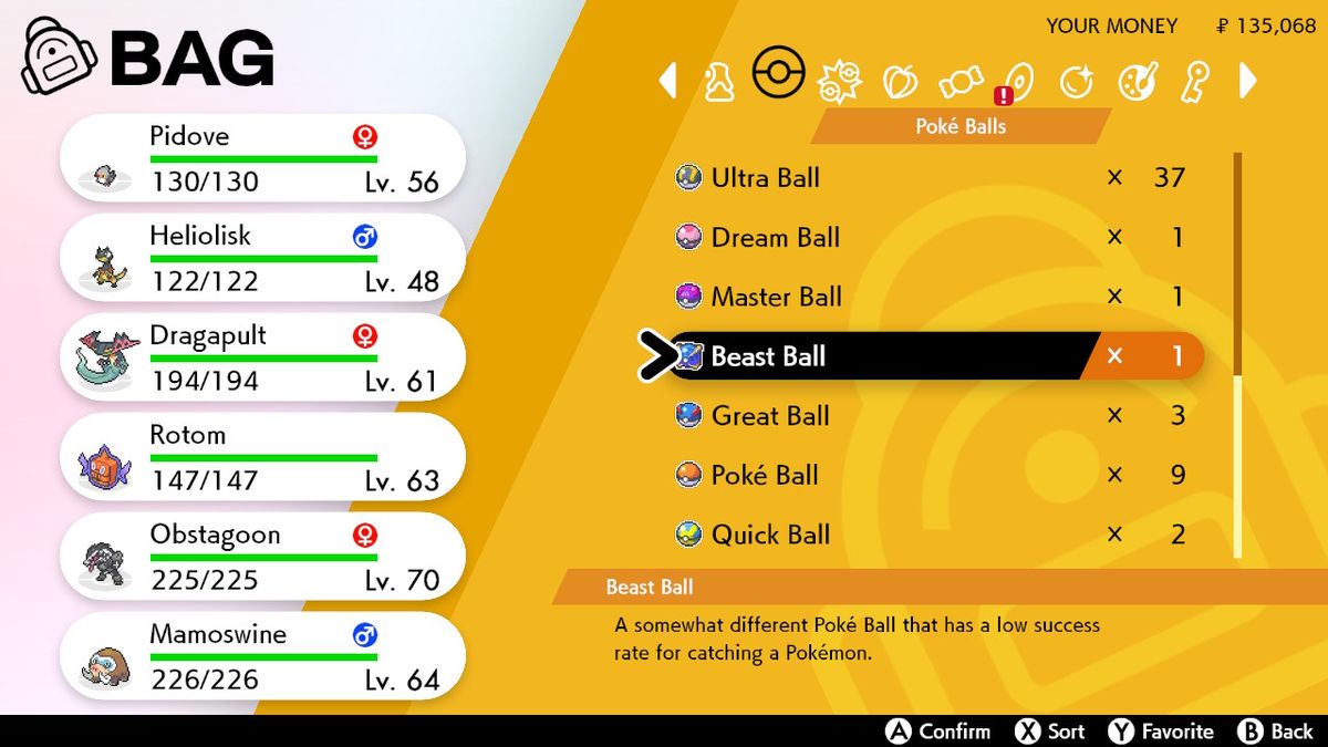 Pokemon Sword And Shield Beast Ball Explained What Is It And When Should You Use It Gamesradar