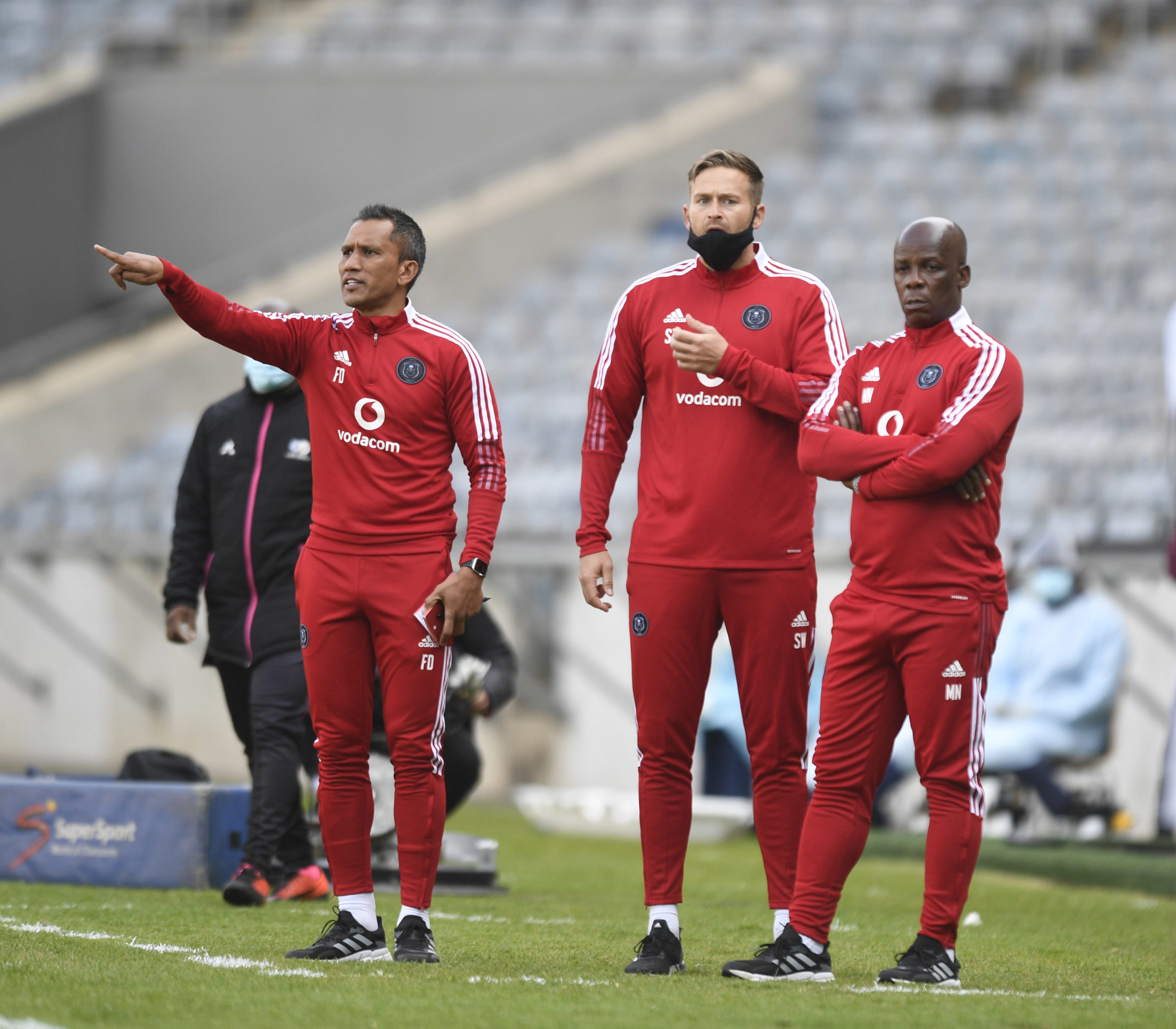 Orlando Pirates Home football shirt 2018. Sponsored by Vodacom