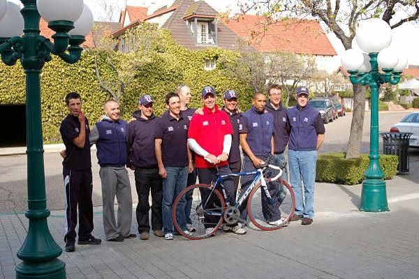 The team was there for the photo shoot.