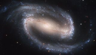 a large white spiral in space