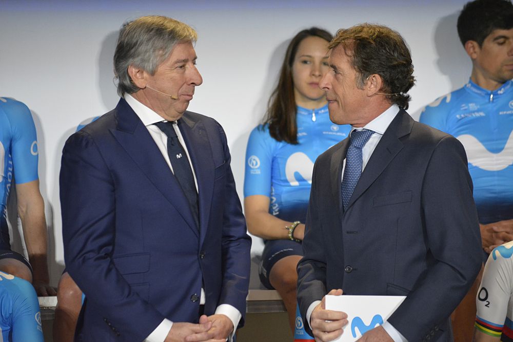 Movistar present 2019 men's and women's teams in Madrid - sponsor booths