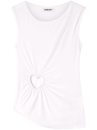 Heart-Motif Cut-Out Top