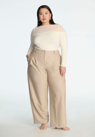 Trouser With Waistband Tabs