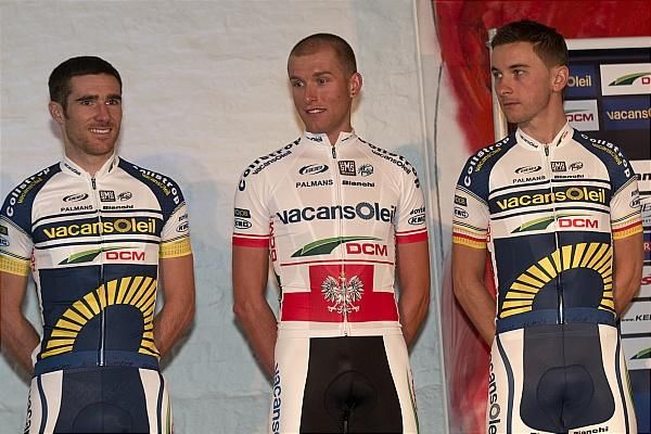 Romain Feillu and dual Polish champion Tomasz Marczynski
