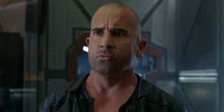 Mick Rory/Heat Wave (Dominic Purcell) looks confused on Legends of Tomorrow
