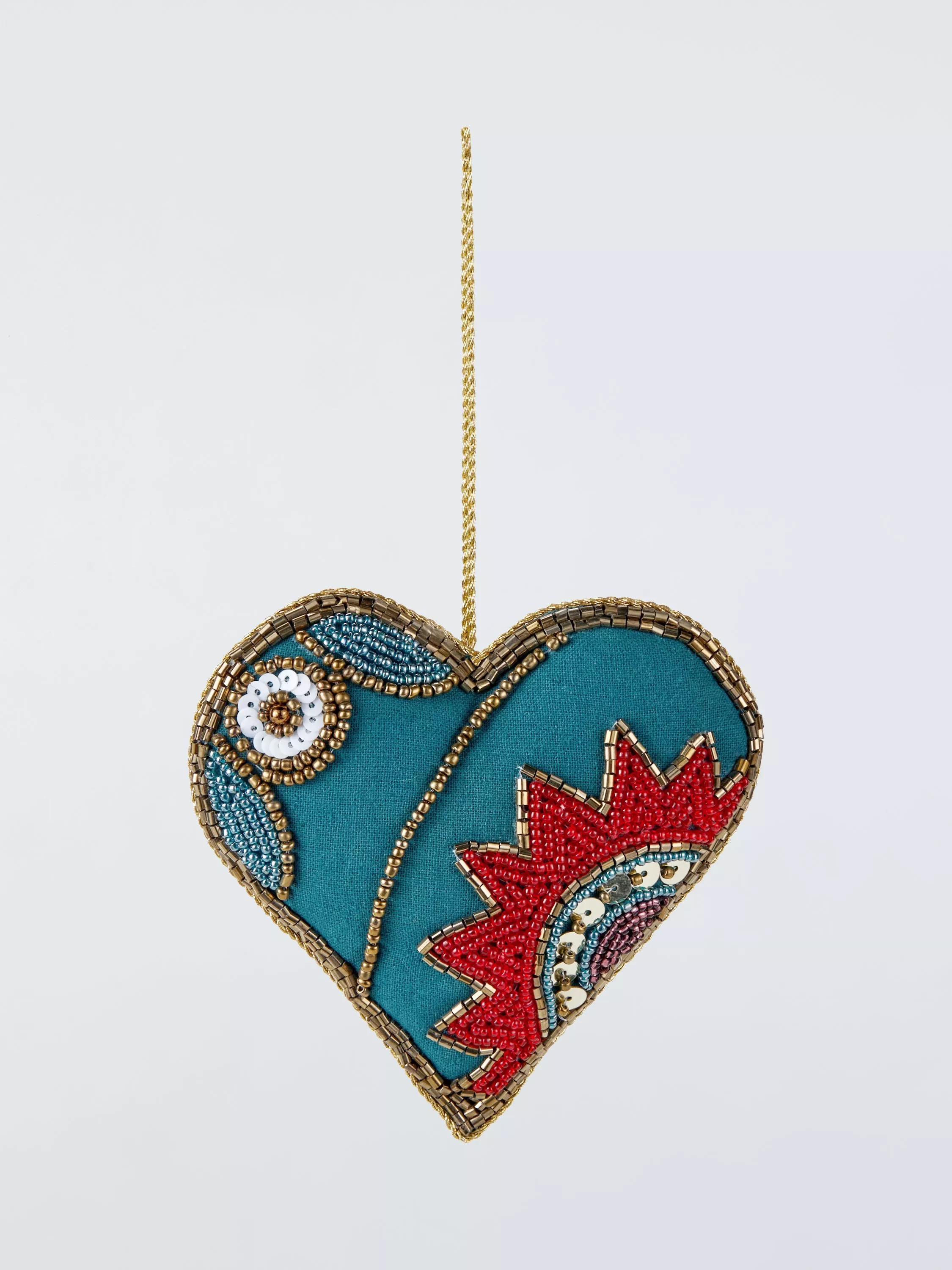 Enchanting Tales Beaded Heart Tree Decoration