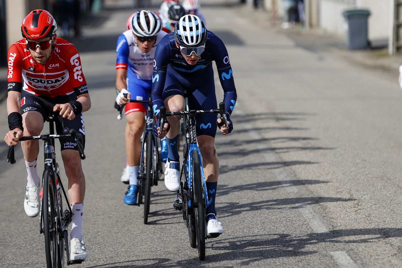 Paris Nice 2022 - 80th Edition - 5th stage Saint Just Saint Rambert - Saint Sauveur de Montagut 188,8 km - 10/03/2022 - Matteo Jorgenson (USA - Movistar Team) - photo Luis Angel Gomez/SprintCyclingAgency&Acirc;&copy;2022