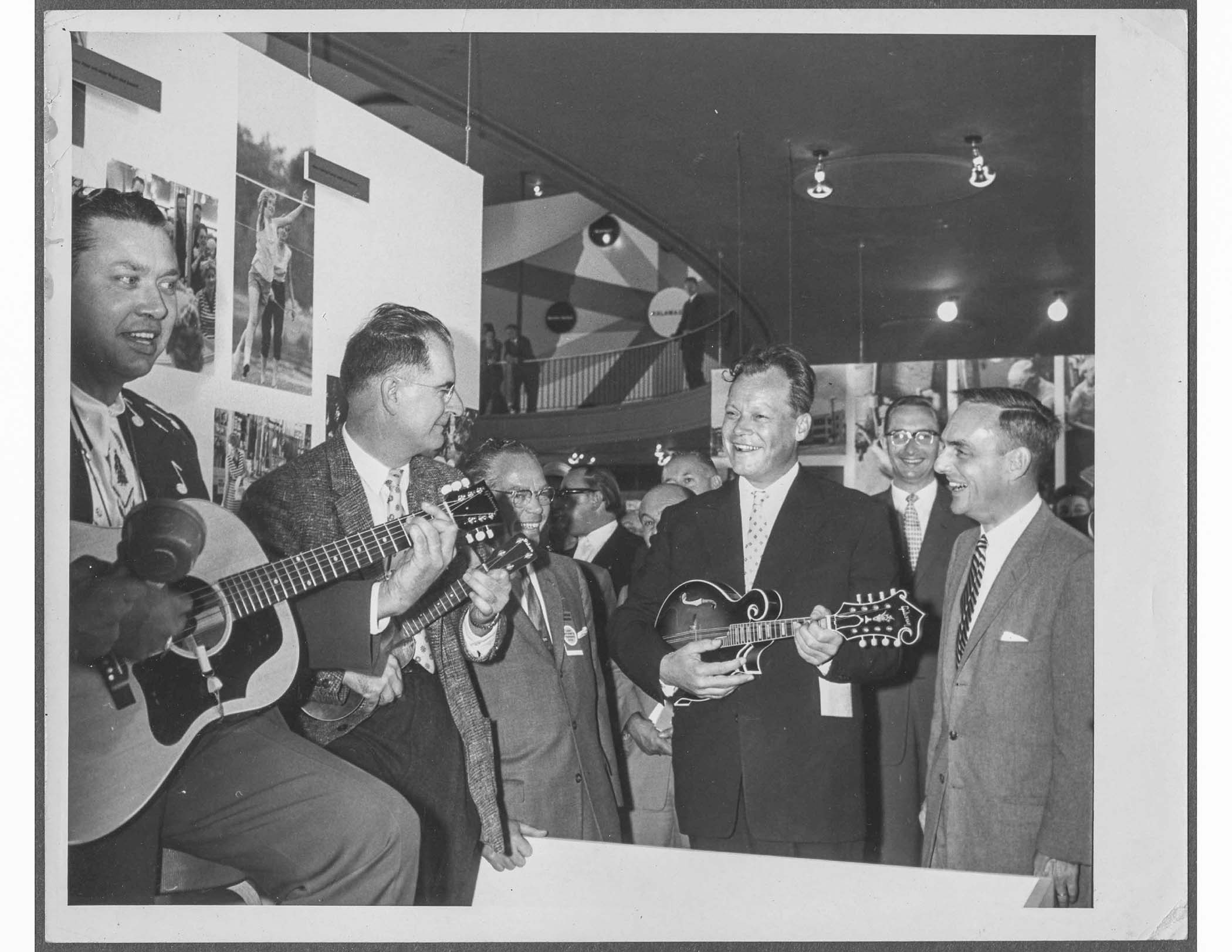 Ted McCarty (centre) flying the flag&amp;nbsp;for flat-tops in Berlin in 1958