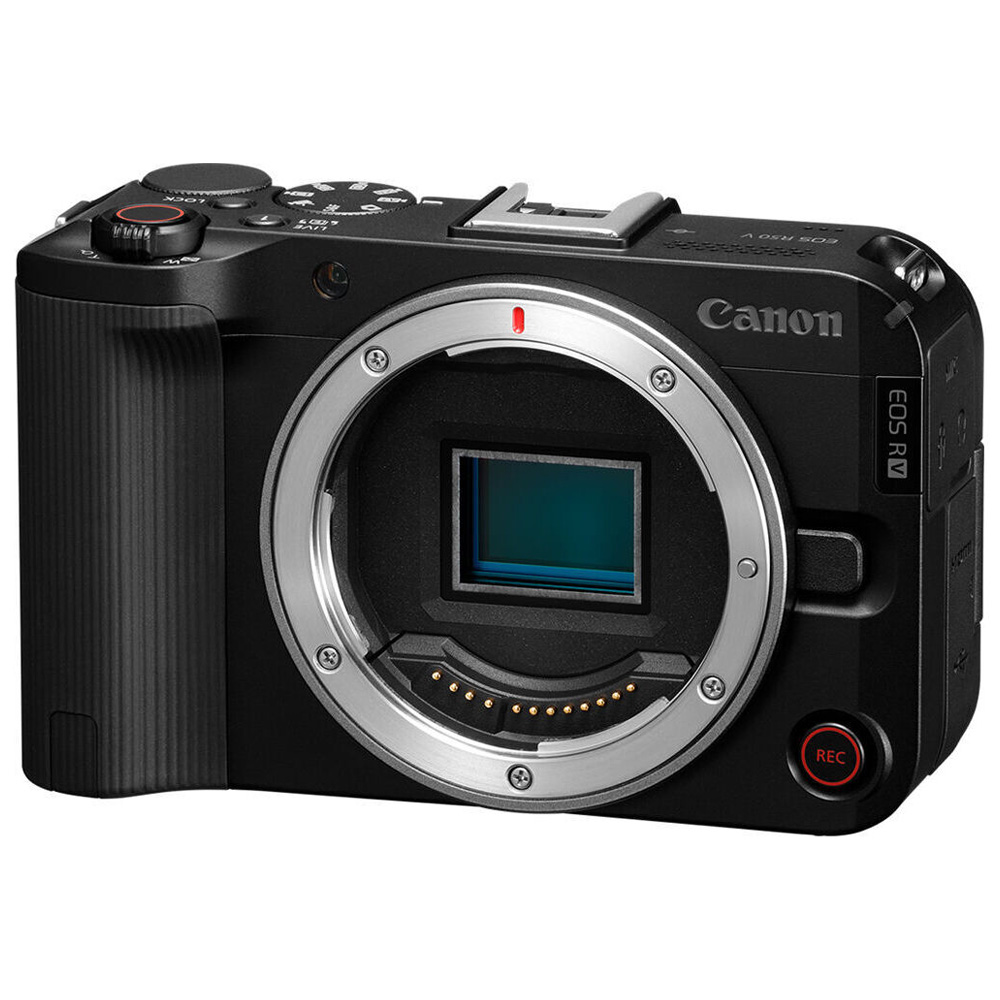 Canon EOS R50 V on a white background