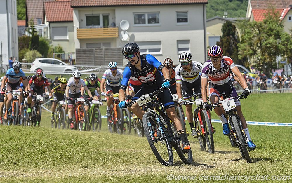 Carlos Coloma Nicolas (Primaflor Mondraker) leading at the start