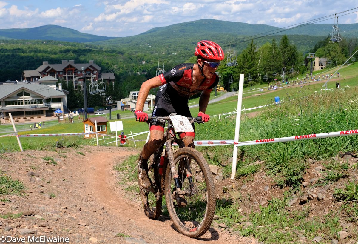 Russell Finsterwald (SRAM TLD Scott) riding to a 6th place finish