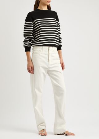 Viola Striped Stretch-Cashmere Jumper