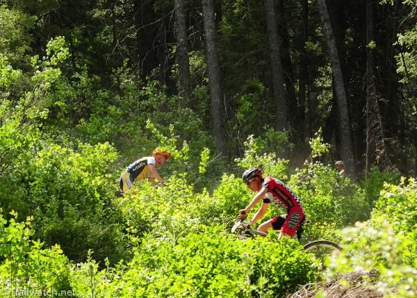 At times, it appeared that riders would collide but they were on different sections of trail