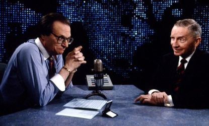 Larry King played a seminal role in launching Ross Perot's 1992 presidential bid.
