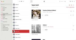 To sort artist content by year, open the Music app, then search for the article. Click Albums under Library.