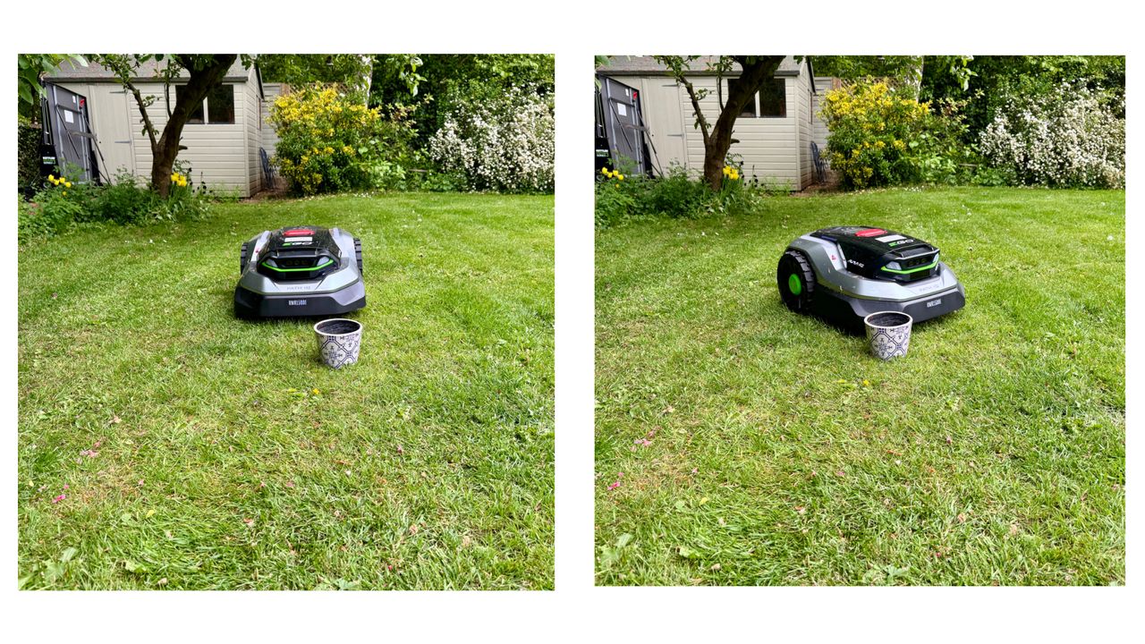EGO AURA-R2 robot mower on my lawn full test