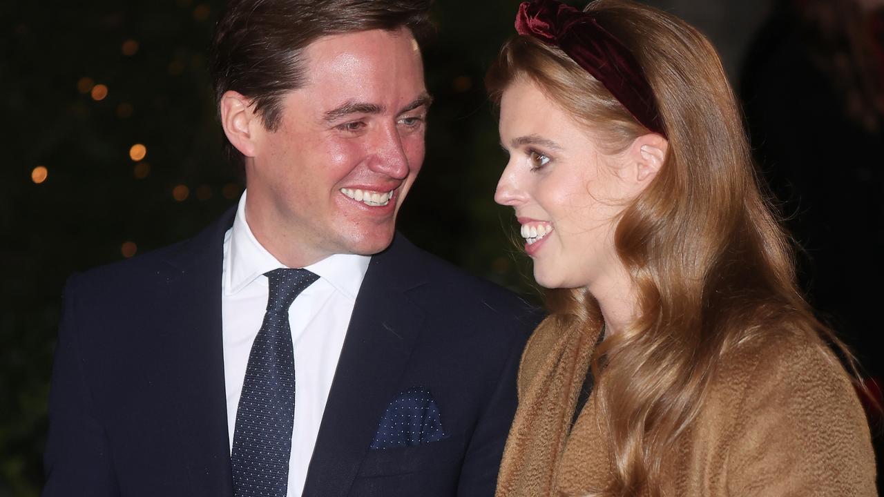 Princess Beatrice of York and Edoardo Mapelli Mozzi attends the &quot;Together at Christmas&quot; community carol service on December 08, 2021 in London, England