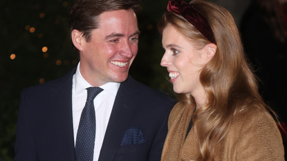 Princess Beatrice of York and Edoardo Mapelli Mozzi attends the "Together at Christmas" community carol service on December 08, 2021 in London, England
