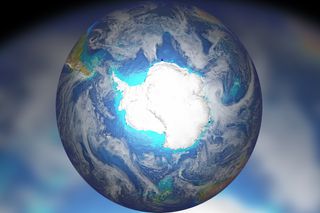 Antarctica's ice sheets responded most strongly to the angle of Earth's tilt on its axis when the ice extends into the oceans.
