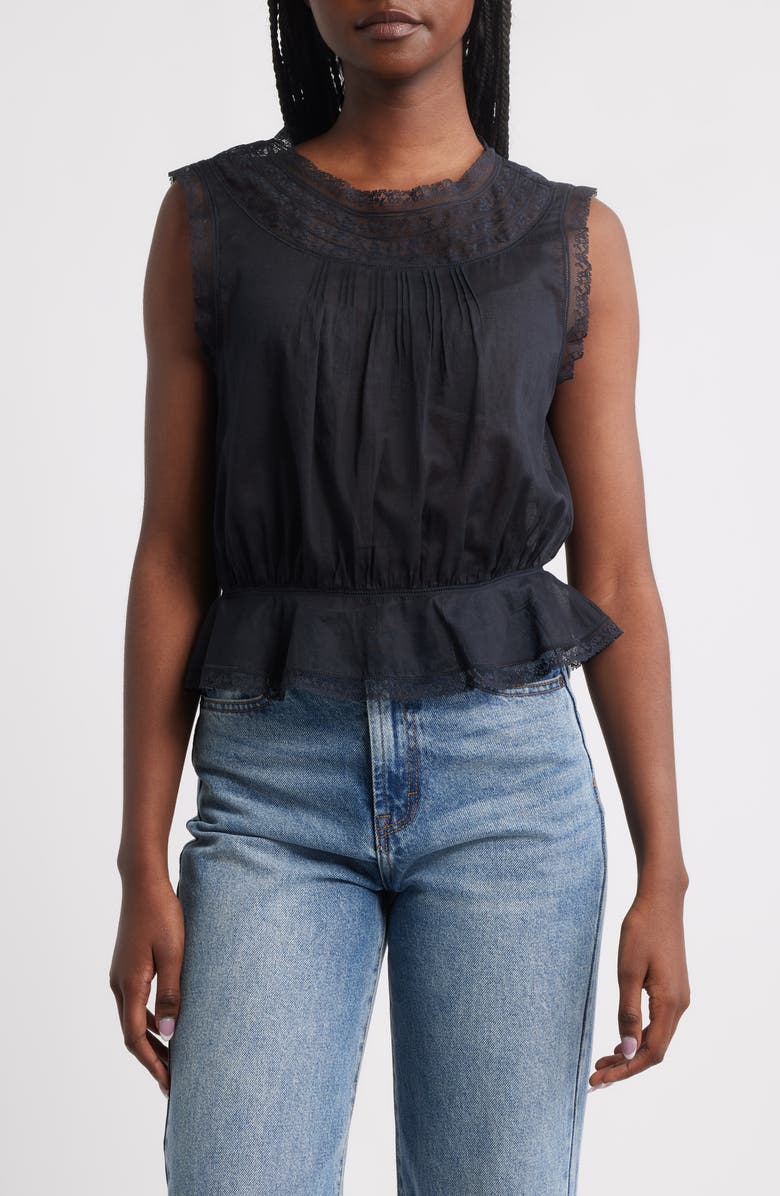 Lilibet Lace Organic Cotton Crop Top