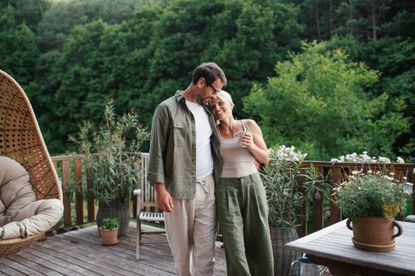 Financial independence, retire early FIRE concept with happy couple