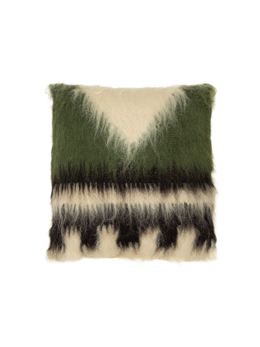 Triangle Cushion Khaki & Beige