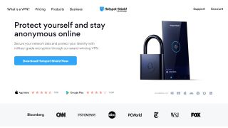 Hotspot Shield review - homepage