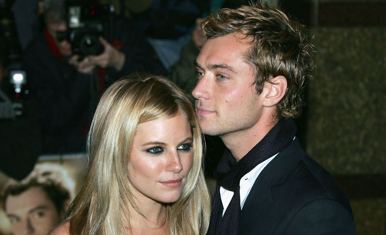 Actors Jude Law and Sienna Miller arrive at the World Premiere of &quot;Alfie&quot; at the Empire Leicester Square on October 14, 2004 in London. Jude Law nanny affair