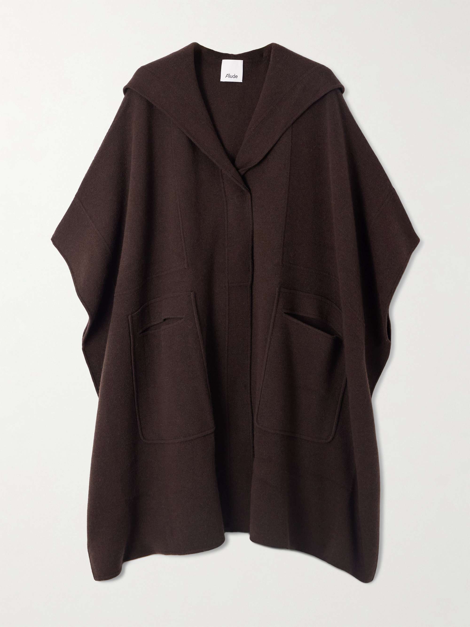 Hooded Wool and Cashmere-Blend Cape
