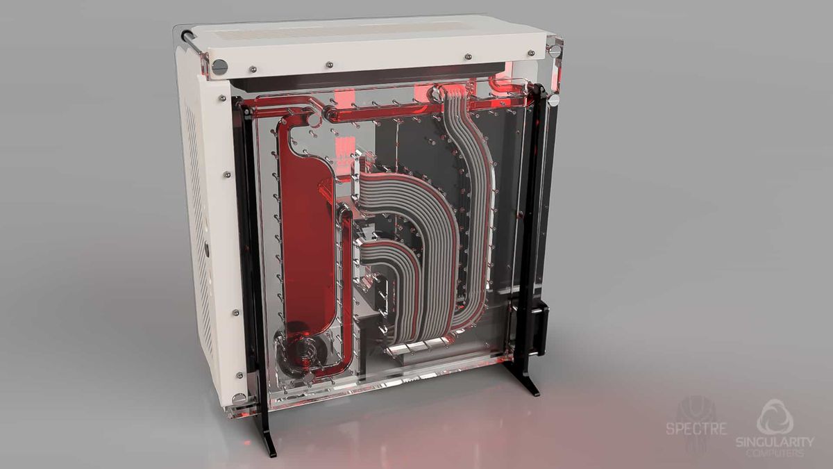 custom water distribution block