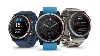 Three Garmin Quatix 7 watches