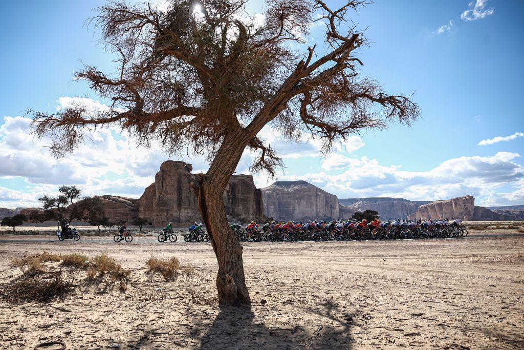 There was little shade at the AlUla Tour