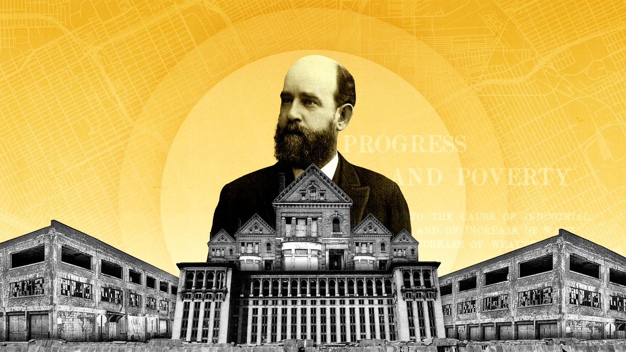 Economist Henry George and derelict buildings in Detroit