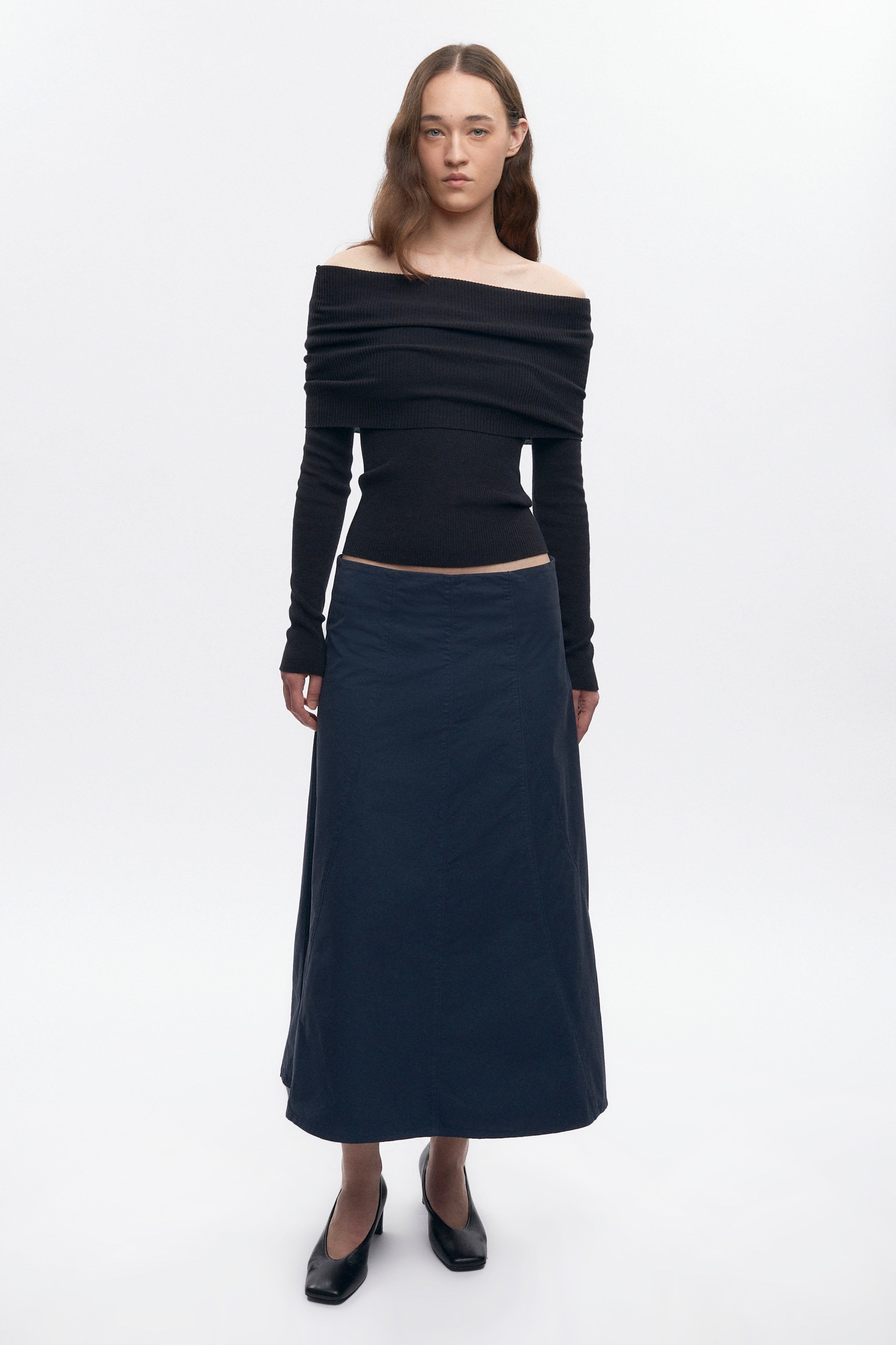 Women&amp;amp;apos;s Paper Touch Skirt in Midnight