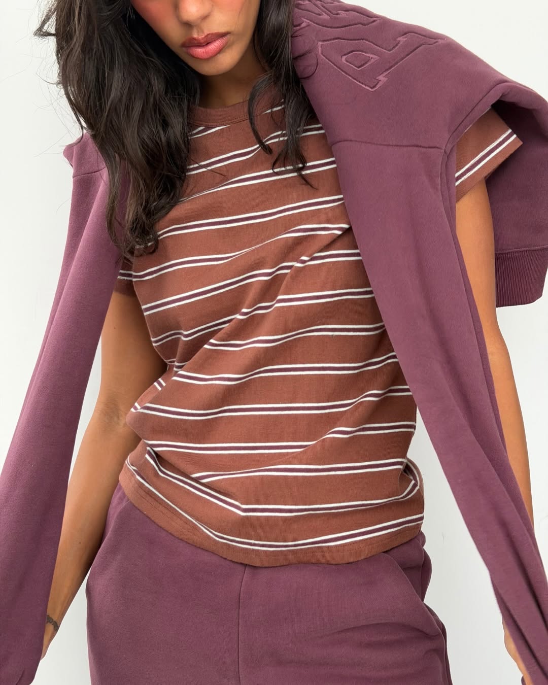 woman wearing brand like parke