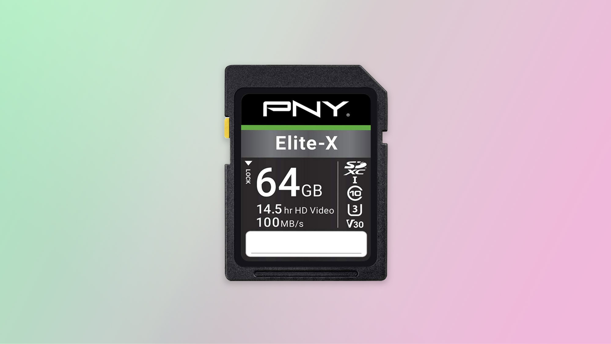 Best Nikon accessories: PNY 64GB Elite-X Class 10 U3 V30 SDXC memory card