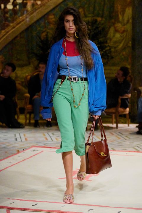 Photo of model wearing spring 2026 trends on the runway.