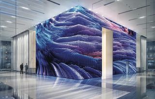 Samsung's The Wall immediately immerses viewers from the moment they lay eyes on it.