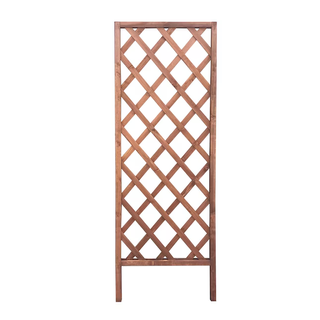 brown wood trellis